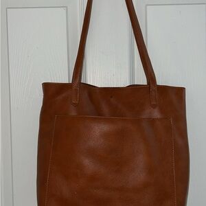 Brown Leather Tote Bag